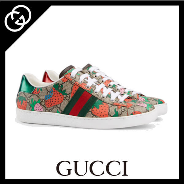 2020日本未発売新作《GUCCI》グッチ イチゴ スーパーコピー スニーカー エース ストロベリー(いちご) 433900 G2210 8960