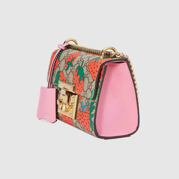 2020最新/限定【GUCCI グッチ いちご コピー】パドロック GG レプリカ ショルダー バッグ 409416CVE0T