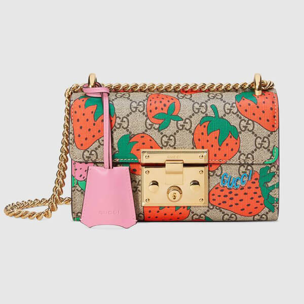 2020最新/限定【GUCCI グッチ いちご コピー】パドロック GG レプリカ ショルダー バッグ 409416CVE0T