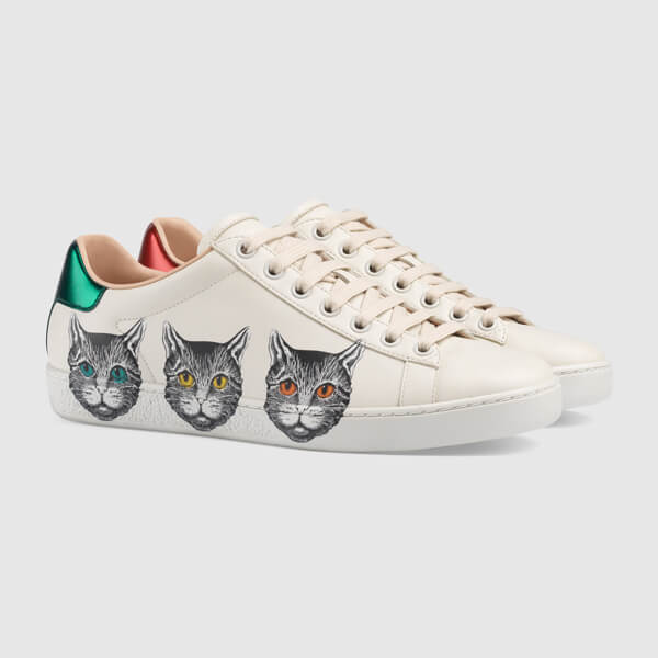 GUCCI スニーカー グッチ いちご コピー エース ミスティックキャット 577147 A38V0 9090