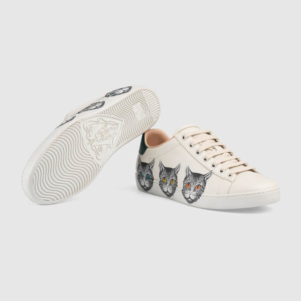 GUCCI スニーカー グッチ いちご コピー エース ミスティックキャット 577147 A38V0 9090