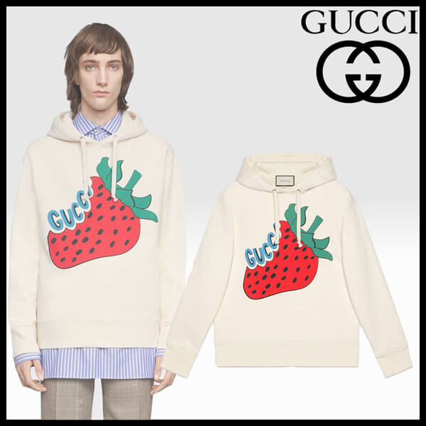 2020新作限定人気 GUCCI グッチ イチゴ パーカー グッチ いちご コピー パーカー★出産祝いにも ベビーイザベラ コティエ★475374 XJA1R 9230