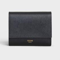 【CELINE】セリーヌパロディコインポケット付き・トリフォールドウォレット (49403707)