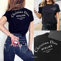 2020AW Dior Tシャツ 偽物 Christian Dior Atelier ロゴ Bl...