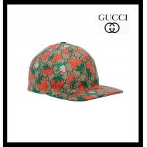 2020新作/限定★GUCCI★Strawberry グッチ いちご コピー キャップ 6490...