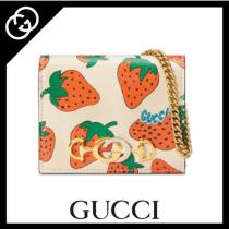 20AW《GUCCI》スモール グッチ いちご コピー ズミプリントウォレット 570660 08PAX 9036