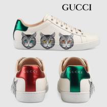 GUCCI スニーカー グッチ いちご コピー エース ミスティックキャット 577147 A3...