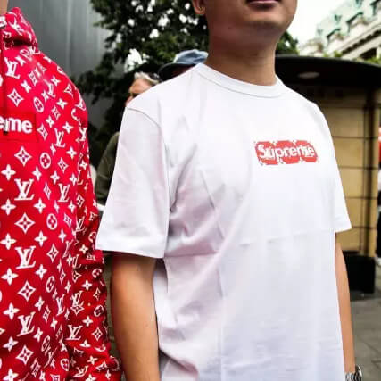 ヴィトン Supreme Tシャツ シュプリーム 1A3FC6 ルイ ヴィトン トップス コピー Box Logo Tee ボックス 半袖 ロゴTシャツ