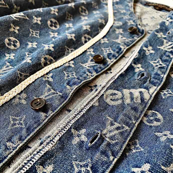 ルイヴィトン×シュプリーム コピー ベースボールシャツ ブルー 1A3F9U MONOGRAM ルイヴィトン×シュプリーム LOUIS VUITTON×SUPREME BASEBALL