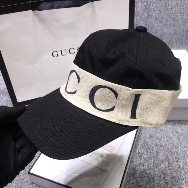 gucci キャップ 偽物 グッチ ヘアバンド付き*ベースボールキャップ/Black