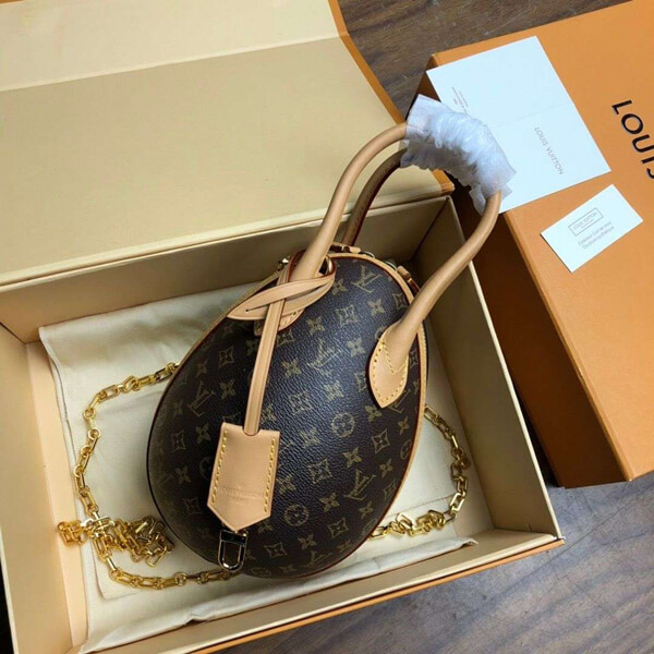 ルイヴィトン エッグバッグ スーパーコピー EGG Vuitton 卵型 ミニチェーンストラップ付 M44587