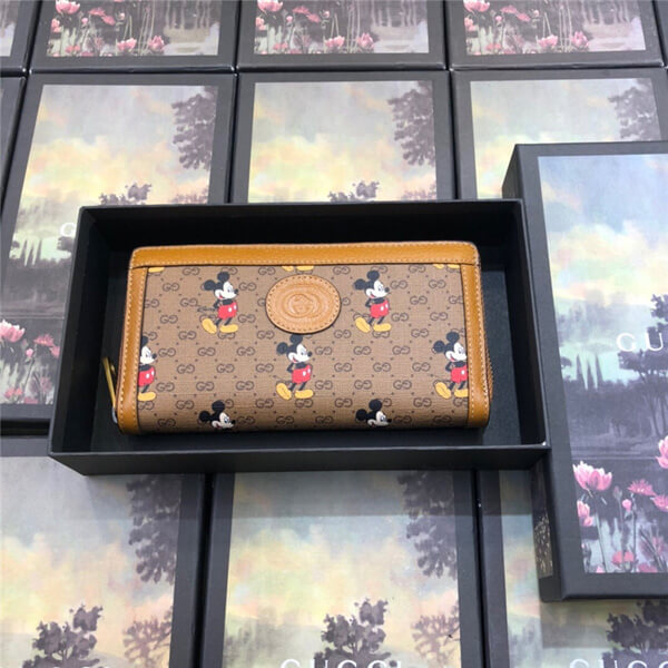 2020年春夏新作 DISNEY x GUCCI ディズニー x グッチコピー ジップアラウンドウォレット 602532 HWUBM 8559