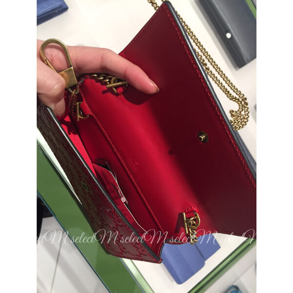 2020新作大人気【GUCCI グッチ チェリー コピー】さくらんぼ レザー ミニチェーン バッグ 481291 0G6ET 6483