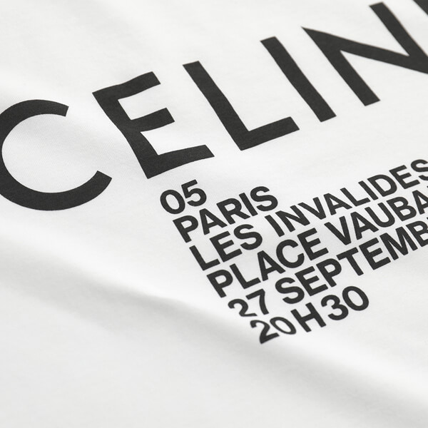 新作 CELINE セリーヌ Tシャツ 偽物 Celine Paris ロゴプリント 2X314864J 01OB