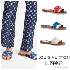 2020SSLouis vuitton ルイヴィトン サンダル コピー エスカル ロックイット ラインミュールタイダイ 1A7TNC