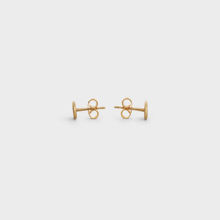 ◆CELINE(セリーヌ)◆ MAILLONS TRIOMPHE STUDS IN BRASS WITH GOLD FINISH イヤリング