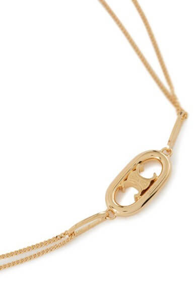 CELINE セリーヌ ネックレス 偽物 Triomphe necklace トリオンフネックレス CELZ42KNGOLZZZZZ00