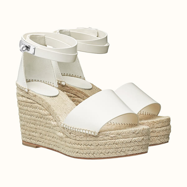 ◆Hermes◆ cute☆エルメス 偽物 ウェッジサンダル4色 TIVOLI ESPADRILLE H191098Z 01360