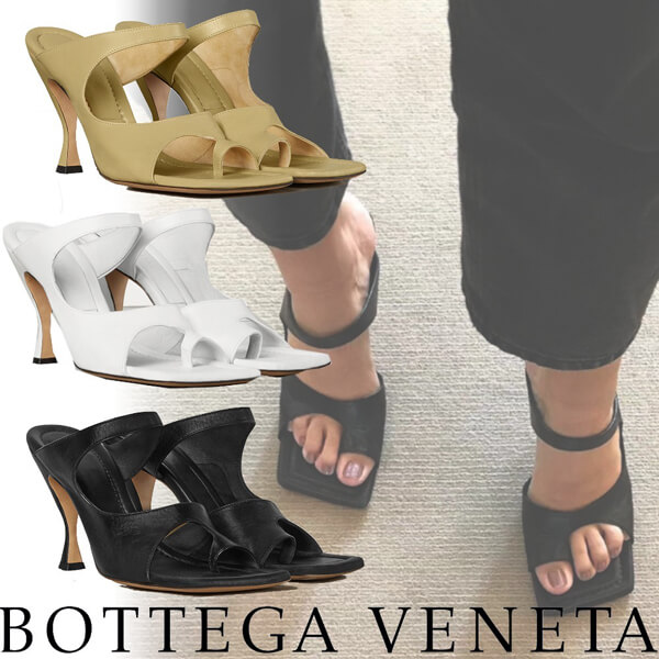 2020ss《Bottega Veneta》ボッテガヴェネタ サンダル 偽物 ナッパレザー スクエアトウ  610521VBSH09122