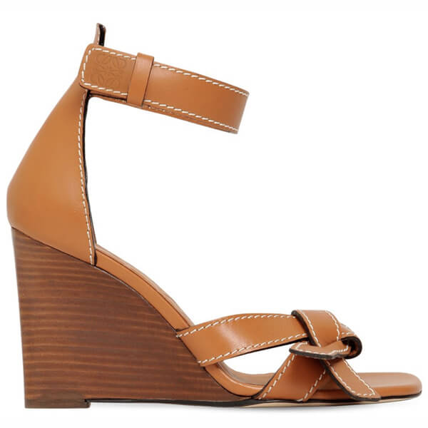 2020新作 ロエベ シューズ 偽物 LOEWE Gate Wedge Sandal 80 厚底 ウェッジサンダル 453.10.637 45310637