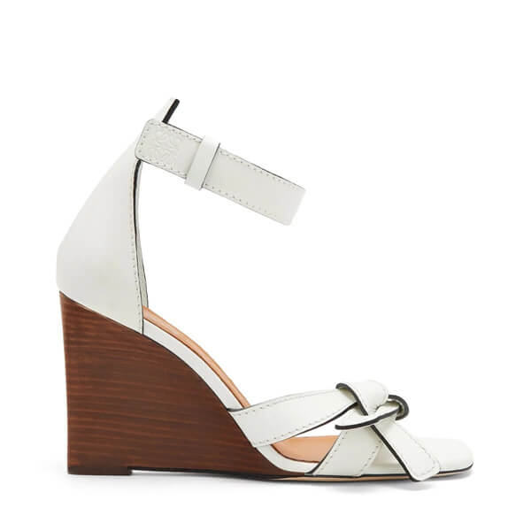 2020新作 ロエベ シューズ 偽物 LOEWE Gate Wedge Sandal 80 厚底 ウェッジサンダル 453.10.637 45310637