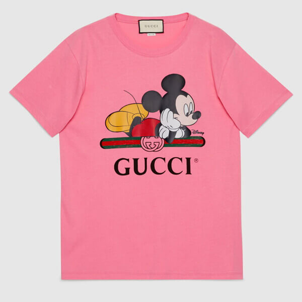 グッチ Tシャツ 偽物 コラボ GUCCI×Disney 2020SS ミッキーマウス 492347 XJB7W 9756