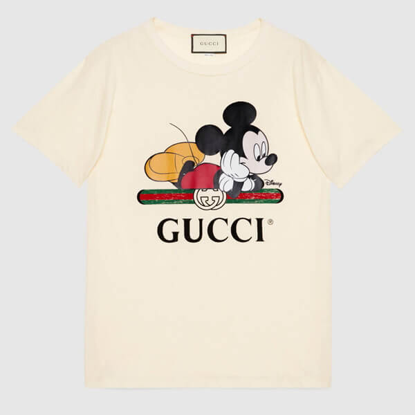 グッチ Tシャツ 偽物 コラボ GUCCI×Disney 2020SS ミッキーマウス 492347 XJB7W 9756