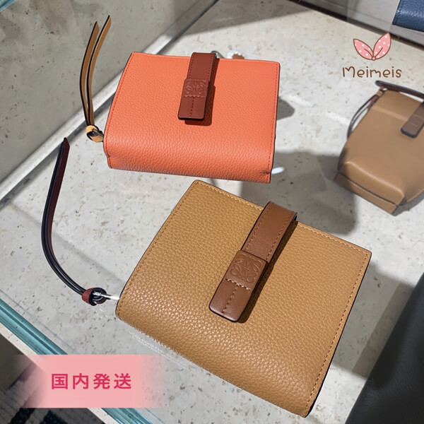 2020SSLOEWE ロエベ ミニ財布 偽物 コンパクト ジップ ウォレット COMPACT ZIP WALLET 124.12.Z442