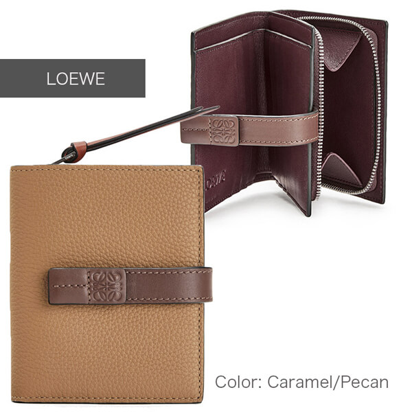 2020SSLOEWE ロエベ ミニ財布 偽物 コンパクト ジップ ウォレット COMPACT ZIP WALLET 124.12.Z442