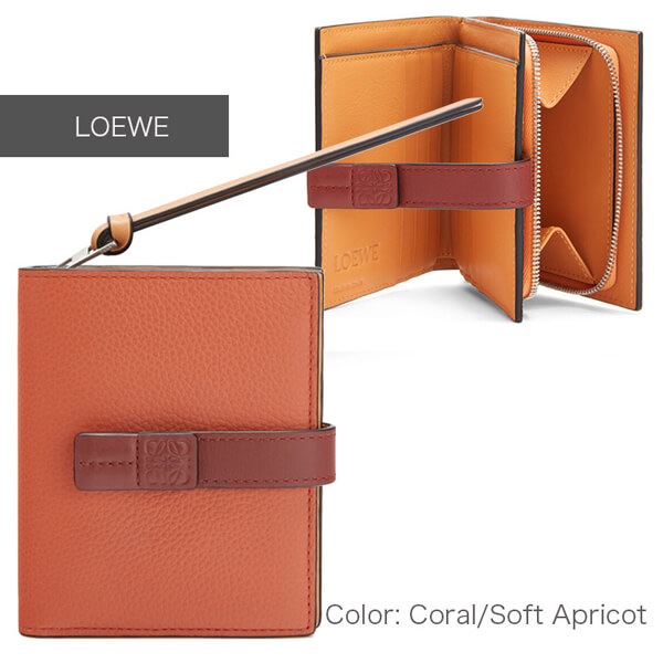 2020SSLOEWE ロエベ ミニ財布 偽物 コンパクト ジップ ウォレット COMPACT ZIP WALLET 124.12.Z443