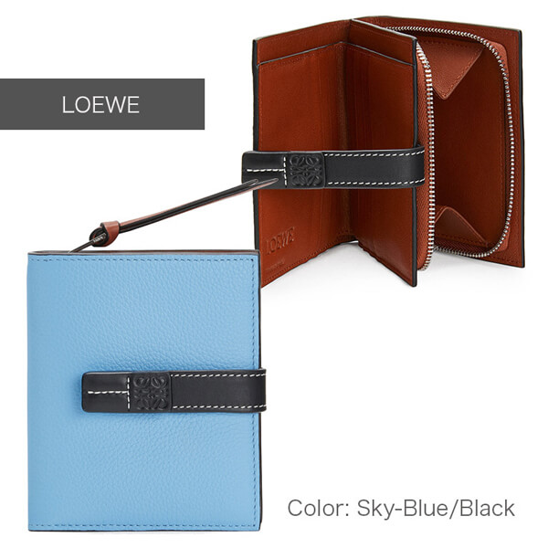 LOEWE ロエベ ミニ財布 偽物 コンパクト ジップ ウォレット124.12.Z445CIL