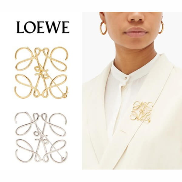 2020新作ロエベ ブローチ 偽物◆LOEWE Anagram アナグラム ブローチ 111.27.027