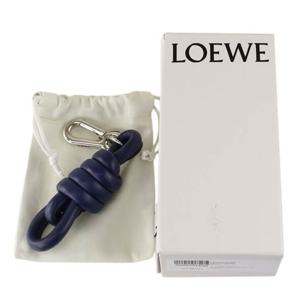 LOEWE ロエベ コピー ・レザーレディース キーリング・NAVY BLUE