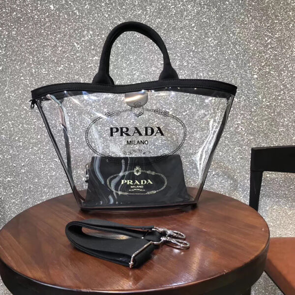 PRADA プラダ ショッピング トートバッグ スーパーコピー PVC 1BG1652BY5F0002