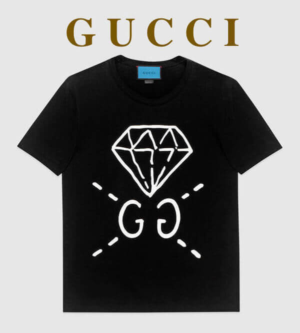 2020SS新作大人気gucci tシャツ スーパーコピー グッチ コットンTシャツ Ghost プリント 432086 X3E87 1061