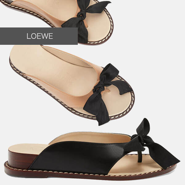 ロエベ サンダル 偽物 LOEWE ☆ ウェッジ Flip Flop サンダル☆ 3色 453.10.353