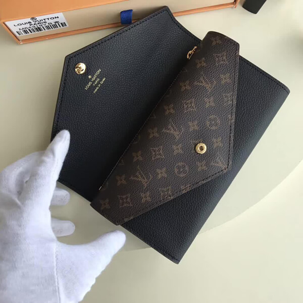 Louis vuitton ルイヴィトンコピー財布  ポルトフォィユ ドゥブルV  カーフ モノグラム M64319