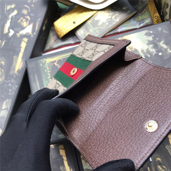 GUCCI 財布 グッチ コピー Ophidia フレンチフラップ 折りたたみ財布 523173 96IWG 8745