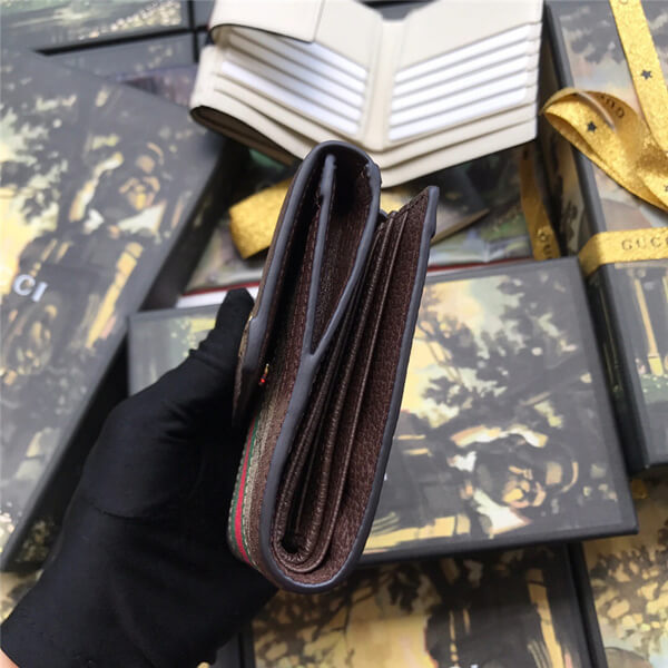 GUCCI 財布 グッチ コピー Ophidia フレンチフラップ 折りたたみ財布 523173 96IWG 8745