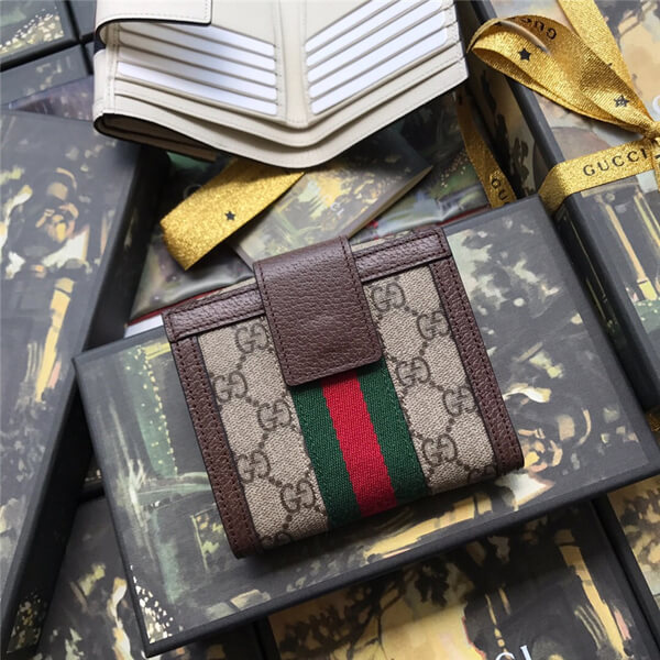 GUCCI 財布 グッチ コピー Ophidia フレンチフラップ 折りたたみ財布 523173 96IWG 8745