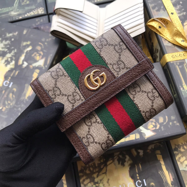 GUCCI 財布 グッチ コピー Ophidia フレンチフラップ 折りたたみ財布 523173 96IWG 8745