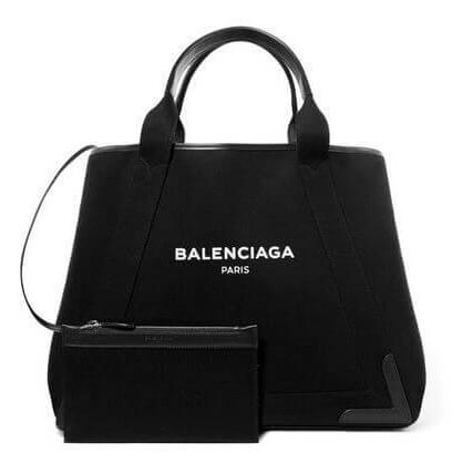  バレンシアガ トートバック コピー BALENCIAGA Cabas レザートリム キャンバス