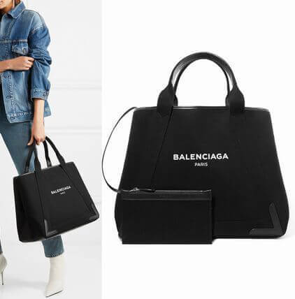  バレンシアガ トートバック コピー BALENCIAGA Cabas レザートリム キャンバス