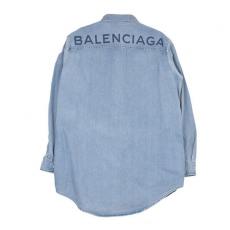 バレンシアガ  ロゴ デニムシャツ スーパーコピー BALENCIAGA 509349 TYE24 メンズモデル