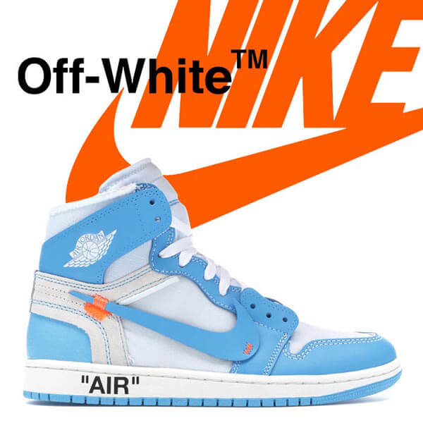 2020新作大人気 Nike ジョーダン オフホワイト パーカー 偽物 コラボス  ナイキJordan 1 Retro High Off-White University BlueAQ0818-1481