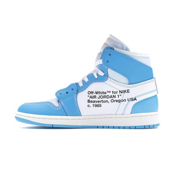 2020新作大人気 Nike ジョーダン オフホワイト パーカー 偽物 コラボス  ナイキJordan 1 Retro High Off-White University BlueAQ0818-1481