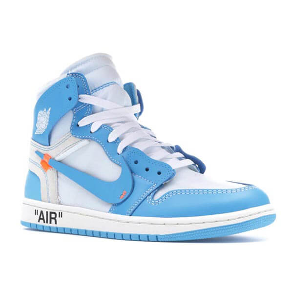 2020新作大人気 Nike ジョーダン オフホワイト パーカー 偽物 コラボス  ナイキJordan 1 Retro High Off-White University BlueAQ0818-1481