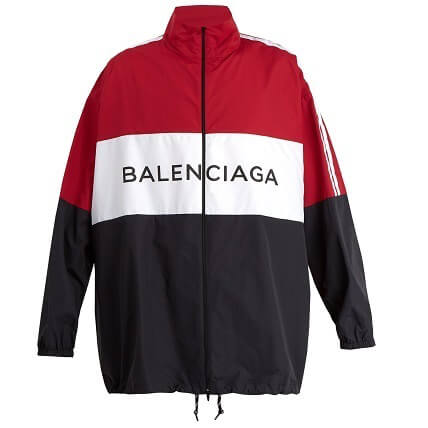 クルーズ最新 バレンシアガスーパーコピー ジャケット レッド BALENCIAGA カッコイイ ロゴプリント