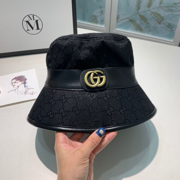 グッチ キャップ 偽物 Gucci GGキャンバス フェドラ バゲットハット 576587 4HG53 1060