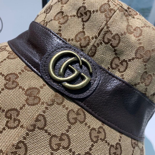 グッチ キャップ 偽物 Gucci GGキャンバス フェドラ バゲットハット 576587 4HG53 1060